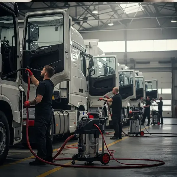 Mobile LKW-Flottenreinigung für Fuhrparks